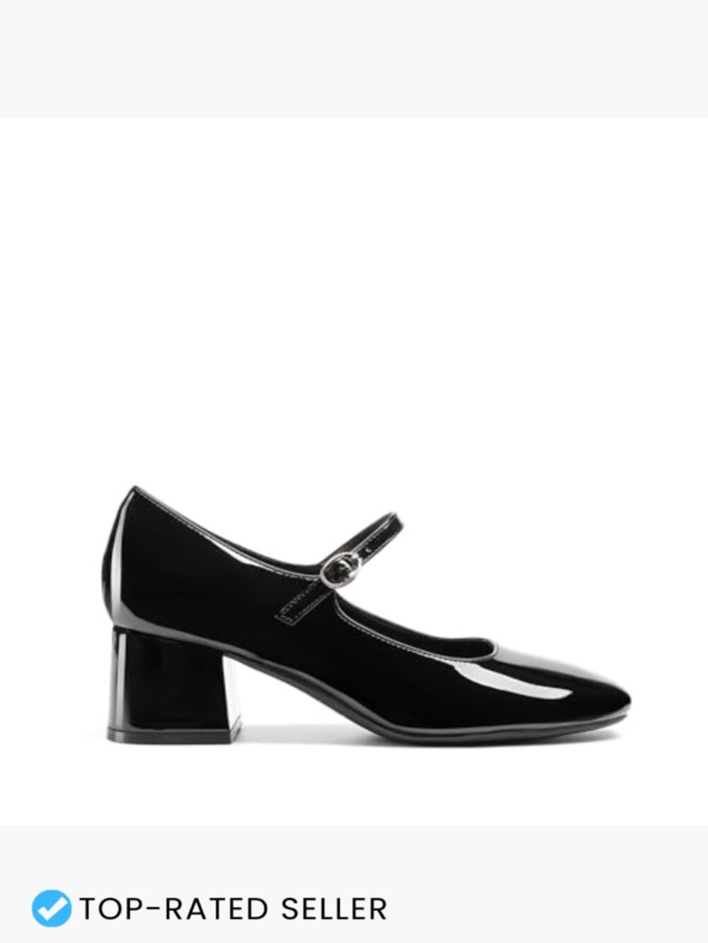 Women's Mary Jane Shoes Chunky Block Heels Round Toe Vintage Dress Pumps - Picture 3 of 7